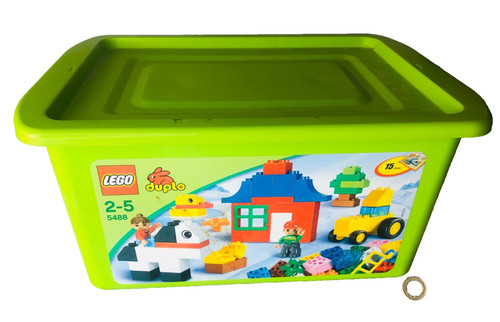 Lego duplo green storage tub - green,