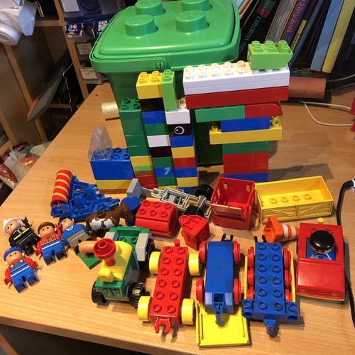 Vintage duplo storage box - vintage,