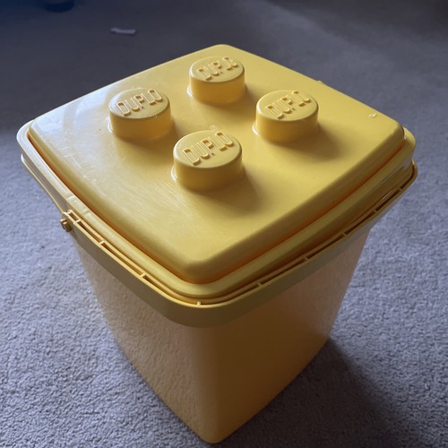 Lego duplo yellow storage box - duplo,