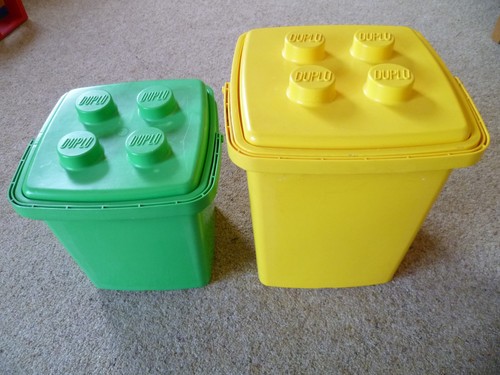 Duplo lego yellow storage - lego,