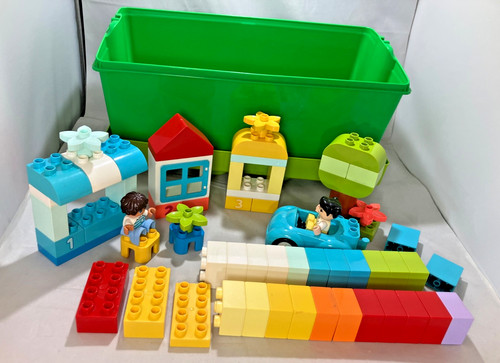Lego duplo green brick storage - green,
