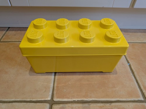 Duplo yellow storage box brick - yellow,